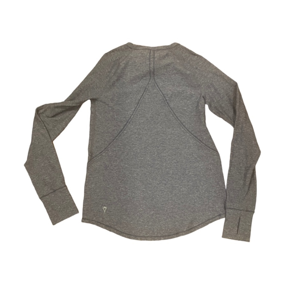 Pristine girls Ivivva Lululemon blue k it long sleeve top shirt tee 12